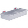 Caisson de rangement H55xl320xP135 mm couleur alu adapté à panneaux perforés