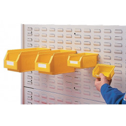 Panneau perforés à fentes l.500xL450 mm gris clair, RAL 7035 format large RASTERPLAN