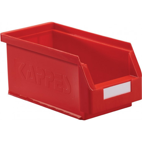 Boîte de rangement à ouverture frontale L290xl140xH130 mm PE rouge KAPPES