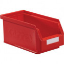 Boîte de rangement à ouverture frontale L290xl140xH130 mm PE rouge KAPPES