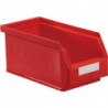 Boîte de rangement à ouverture frontale L290xl140xH130 mm PE rouge KAPPES