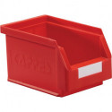 Boîte de rangement à ouverture frontale L230xl140xH130 mm PE rouge KAPPES