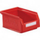 Boîte de rangement à ouverture frontale L160xl105xH75 mm PE rouge KAPPES