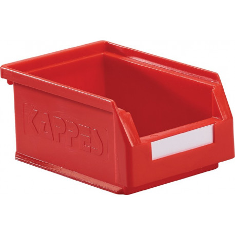 Boîte de rangement à ouverture frontale L160xl105xH75 mm PE rouge KAPPES