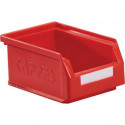 Boîte de rangement à ouverture frontale L160xl105xH75 mm PE rouge KAPPES