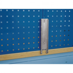 Support d'établi pour longueur du panneau 1500/2000 mm adapté à panneaux perf. à trous/fentes BOTT