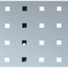 Panneau perforé l.457xL991 mm gris clair RAL 7035 BOTT