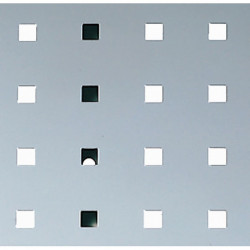 Panneau perforé l.457xL1981 mm gris clair RAL 7035 BOTT