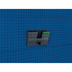 Porte-documents DIN A4 paysage plastique l.340xP100xH231 mm adapté à panneaux perforés 5 pièces/sachet