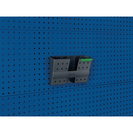 Porte-documents DIN A4 paysage plastique l.340xP100xH231 mm adapté à panneaux perforés 5 pièces/sachet