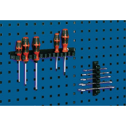Support de serrage l. 150 mm nombre d’attachements 5 adapté à panneaux perforés 3 pièces/sachet BOTT