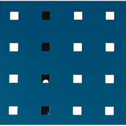Panneau perforé l.457xL991 mm bleu gentiane RAL 5010 BOTT