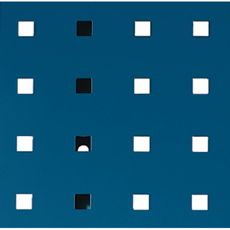 Panneau perforé l.457xL991 mm bleu gentiane RAL 5010 BOTT