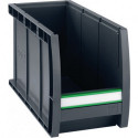 Boîte de rangement à ouverture frontale L298xl130xH165 mm PP gris anthracite BOT