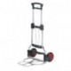 Diable de transport pliable acier inoxydable aluminium H. 1130 mm L. pelle 410xl490 mm capacité de charge 125 kg