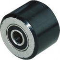 Roulette de fourche polyuréthane L.moyeu 70 mm l.roue 70 mm D. de la roue 80 mm