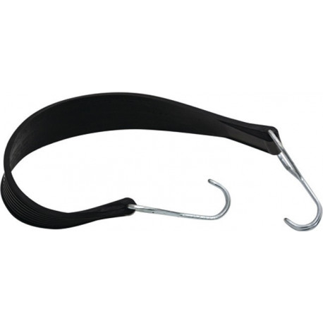 Tendeur en caoutchouc caoutchouc avec 2 crochets pour conteneur sur roulettes l. 720 mm (Par 2)