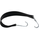 Tendeur en caoutchouc caoutchouc avec 2 crochets pour conteneur sur roulettes l. 720 mm (Par 2)
