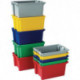 Bac gerbable-emboîtable PP rouge L300xl200xH150 mm