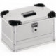Boîte en aluminium L432xl335xH277 mm 29 l avec fermoir à déclic et angles d’empil.