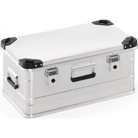 Boîte en aluminium L582xl385xH275 mm 47 l avec fermoir à déclic et angles d’empi