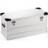 Boîte en aluminium L782xl385xH380 mm 91 l avec fermoir à déclic et angles d’empi