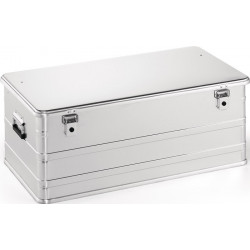 Boîte en aluminium L902xl495xH367 mm 140 l avec fermoir à déclic et perçages