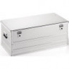Boîte en aluminium L902xl495xH367 mm 140 l avec fermoir à déclic et perçages