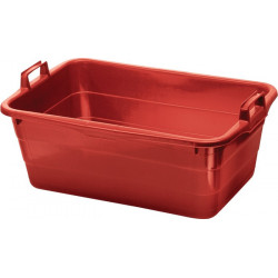 Cuve L800xl535xH300 mm contenu 85 l PE rouge LOCKWEILER