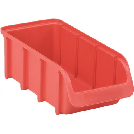 Boîte de rangement à ouverture frontale L216/183xl102xH74 mm PP rouge empilable (Par 18)