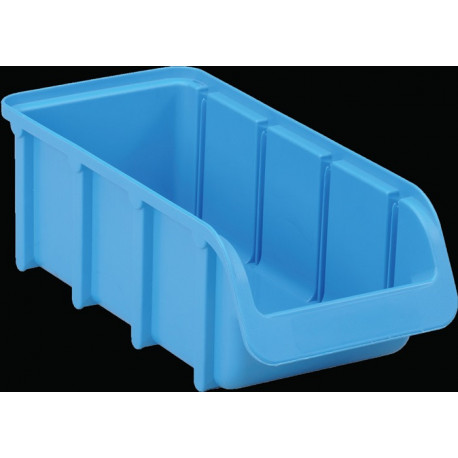 Boîte de rangement à ouverture frontale L216/183xl102xH74 mm PP bleu empilable H (Par 18)