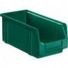 Boîte de rangement à ouverture frontale L350/300xl200xH200 mm PS vert LA-KA-PE (Par 10)
