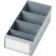 Séparation pour boîte pour étagère l. 160 mm PS gris 25 pièces/sachet LA-KA-PE