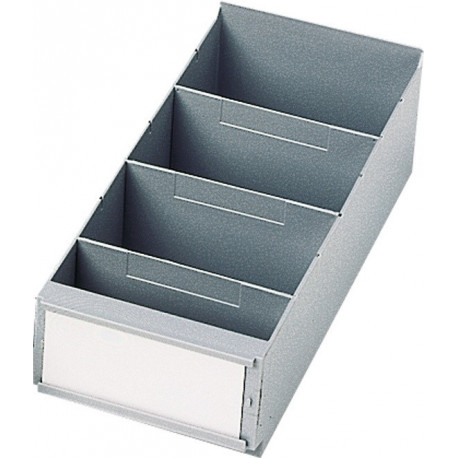 Séparation pour boîte pour étagère l. 160 mm PS gris 25 pièces/sachet LA-KA-PE