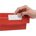 Étiquette blanc pour boîtes pour étagère largeur 93 mm LA-KA-PE