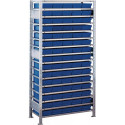Étagère à emboîter H2000xl1000xP400 mm étagère de base 16 supports en acier 75 x