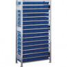 Étagère à emboîter H2000xl1000xP400 mm étagère de base 16 supports en acier 75 x
