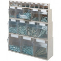 Casier transparent H113xl600xP91 mm 6 x B plastique beige LOCKWEILER
