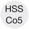Foret automatique, type VA, en acier à coupe rapide à 5 % de cobalt, Ø h8 : 3,60 mm, Long. totale 52 mm, Long. hélice 20 mm