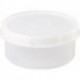 Boîte 250 ml avec bouchon à vis rond naturel H50xD104 mm HÜNERSDORFF