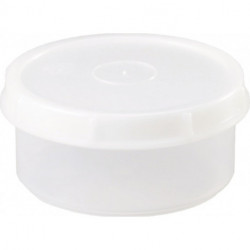 Boîte 250 ml avec bouchon à vis rond naturel H50xD104 mm HÜNERSDORFF