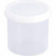 Boîte 500 ml avec bouchon à vis rond naturel H100xD104 mm HÜNERSDORFF