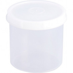 Boîte 500 ml avec bouchon à vis rond naturel H100xD104 mm HÜNERSDORFF