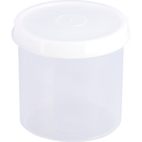 Boîte 500 ml avec bouchon à vis rond naturel H100xD104 mm HÜNERSDORFF