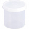 Boîte 500 ml avec bouchon à vis rond naturel H100xD104 mm HÜNERSDORFF