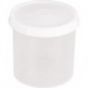 Boîte 1000 ml avec bouchon à vis rond naturel H126xD125 mm HÜNERSDORFF