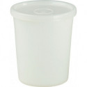 Boîte 250 ml avec couvercle cloche rond naturel H88xD78 mm HÜNERSDORFF