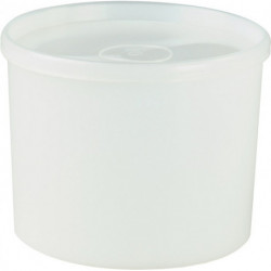Boîte 700 ml avec couvercle cloche rond naturel H88xD114 mm HÜNERSDORFF