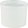 Boîte 700 ml avec couvercle cloche rond naturel H88xD114 mm HÜNERSDORFF