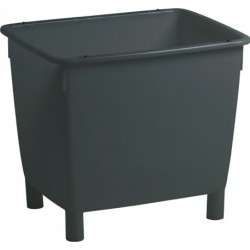 Conteneur d'évacuation / à déchets L790xl605xH680 mm polyéthylène (HDPe) gris basalte CRAEMER